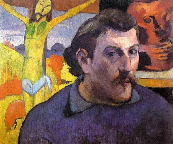 Paul Gauguin, autoportrait au christ jaune (1890-1891) Musée d’Orsay, Paris. Image
